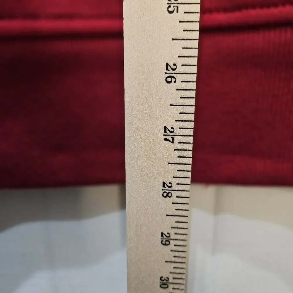 True Religion Hoodie Red Dahlia Multi Logo Zip Up Large